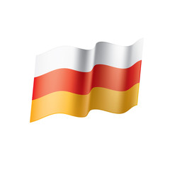 South Ossetia flag, vector illustration