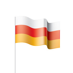 South Ossetia flag, vector illustration