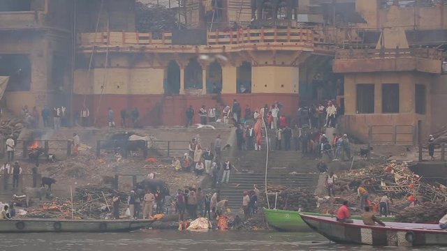 Ganges river on November 2015 in Varanasi, India.