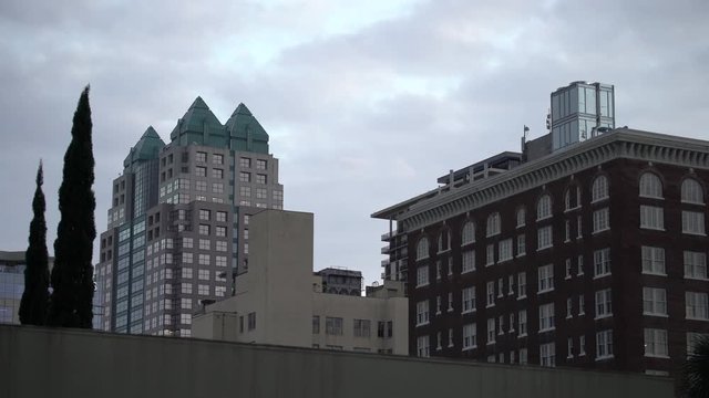 Top of the SunTrust Center and other buildings