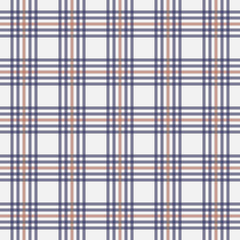 Tartan Vector Seamless Patterns, Dark Blue And Brown