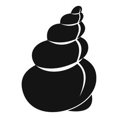 Twisted shell icon. Simple illustration of twisted shell vector icon for web
