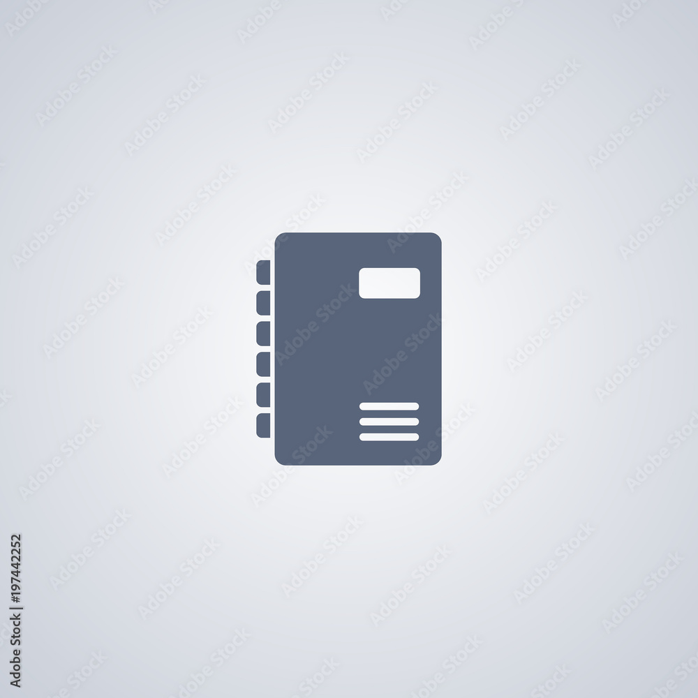 Poster notebook vector icon