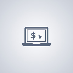 Notebook money icon