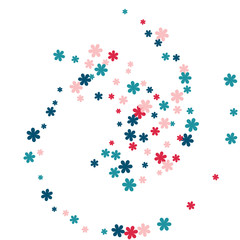 Festive Background with Colorful  flowers. Feminine Pattern for Postcard, Print, Banner or Poster. Small Pretty  flowers For Party Decoration, Wedding, Birthday or Anniversary Invitation. 