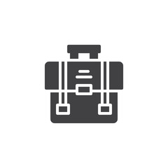 Portfolio vector icon. filled flat sign for mobile concept and web design. Briefcase simple solid icon. Symbol, logo illustration. Pixel perfect vector graphics