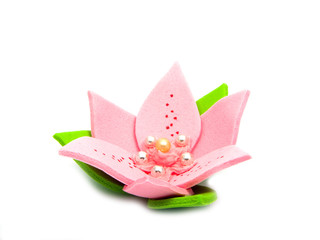 Cake decorative rose flower isolated