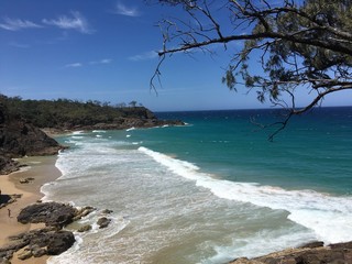 Sunshine Coast, Queensland, Australia - January 10th, 2018: Noosa beach