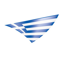 Greece flag, vector illustration