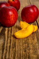 Fototapeta na wymiar Fresh fruit nectarine