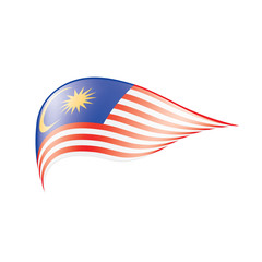 Malaysia flag, vector illustration