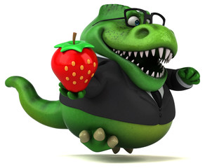 Fun Trex - 3D Illustration © Julien Tromeur