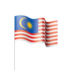 Malaysia flag, vector illustration
