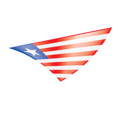 Fototapeta premium Liberia flag, vector illustration