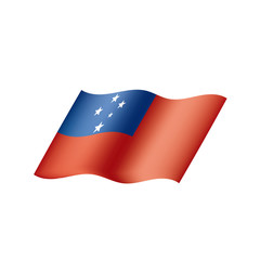 Samoa flag, vector illustration