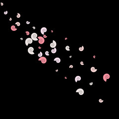 Vector Confetti Background Pattern. Element of design. Color spirals on a black background