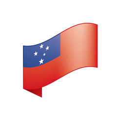 Samoa flag, vector illustration