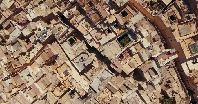 Marocco, Fez, aerial drone footage 4k