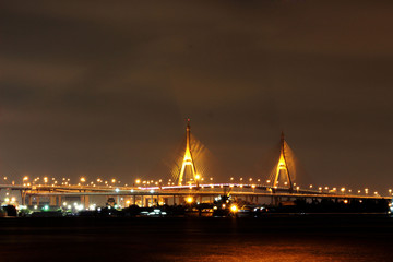 Obraz premium Bridge over the Chao Phraya River, Bangkok