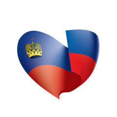 Obraz premium liechtenstein flag, vector illustration
