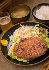 Japanese pork cutlet Tonkatsu, Takayama, Japan