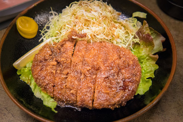 Japanese pork cutlet Tonkatsu, Takayama, Japan