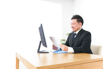 Worker in office image