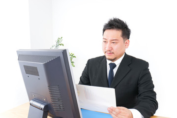 Worker in office image