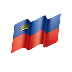 Fototapeta premium liechtenstein flag, vector illustration