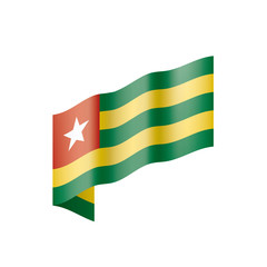 togo flag, vector illustration