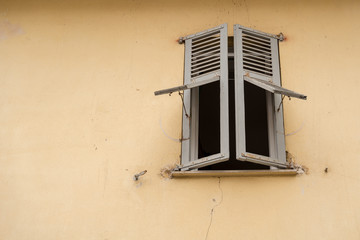 Old French windows in France