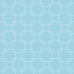 Light blue geometric ornament. Seamless pattern