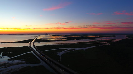 Gorgeous sunset on the bay 