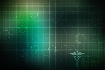 2d illustration Abstract futuristic electronic circuit technology background
