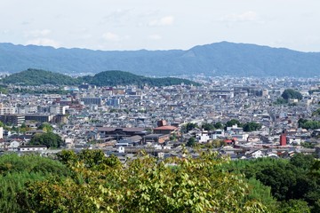 京都　右京区南部の街並み