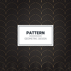 Stylish art deco style scales ornament