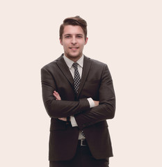 in full growth.confident businessman.