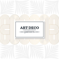 Stylish art deco style scales ornament