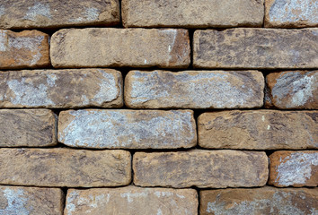 Fototapeta premium Close-up of a brick wall beautiful texture as a background