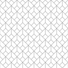 Stylish art deco style scales ornament