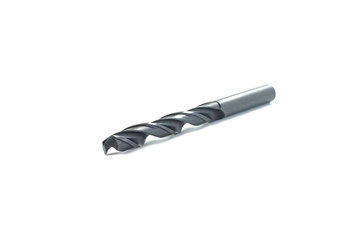 Isolated drill over white background.