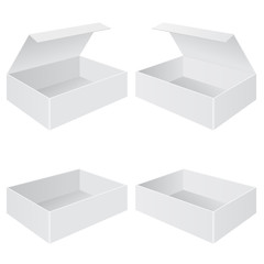 Open boxes. With and without lid