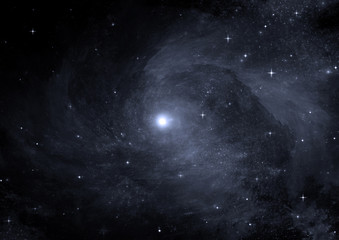 galaxy in a free space