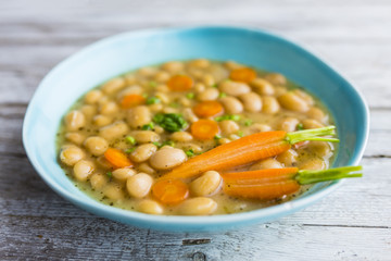 Delicious and nutritious vegetarian bean soup.
