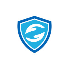 Transfer Shield Logo Icon Design