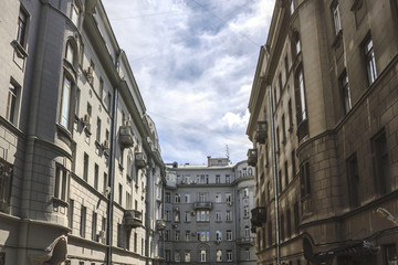 Old Moscow buildings.