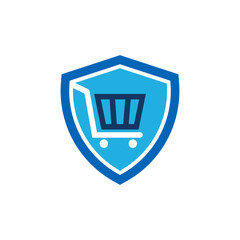 Shop Shield Logo Icon Design