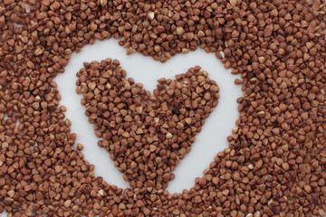 heart made of crops 