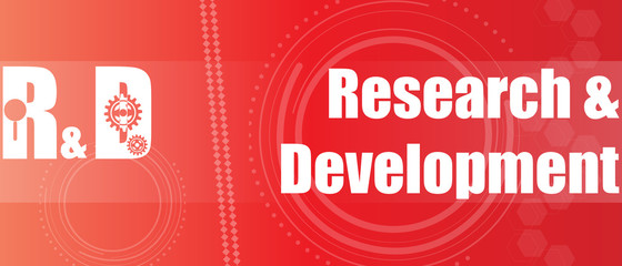 R And D - Research And Development Tecy Background Banner 