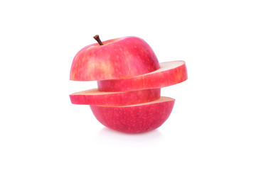 Apple on a white background